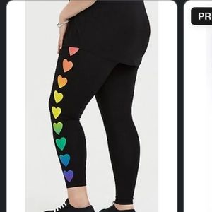 Pride heart leggings